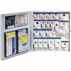 First Aid Only SmartCompliance Food Service Cabinet, ANSI Class A/ANSI 2021, 50 People, 260 Pieces, White, Kit (746006-021)