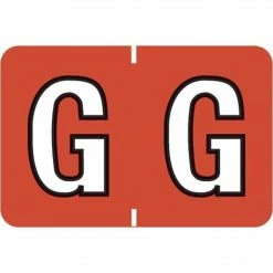 Medical Arts Press® Colwell Jewel Tone® Compatible Alpha Binder Sheet Labels; "G"