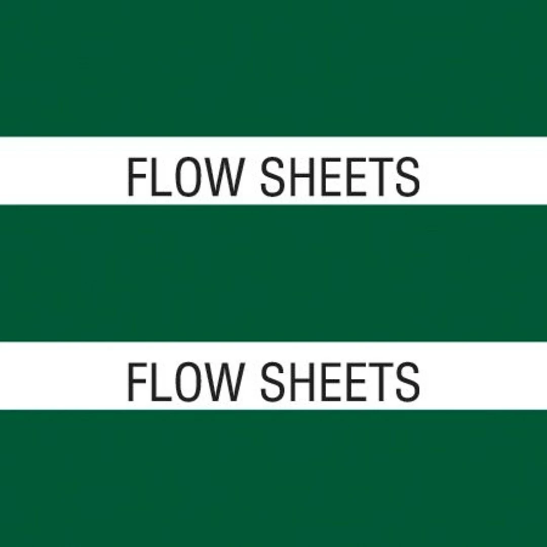 Medical Arts PressĀ® Large Chart Divider Tabs; Flow Sheets, Dk. Green