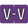Medical Arts Press® Colwell Jewel Tone® Compatible Alpha Binder Sheet Labels; "V"