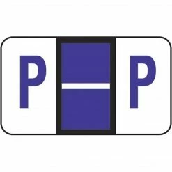 Medical Arts Press® Jeter® Compatible 5100 Series Alpha Sheet Labels; "P"