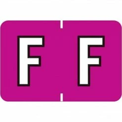 Medical Arts Press® Colwell Jewel Tone® Compatible Alpha Binder Sheet Labels; "F"