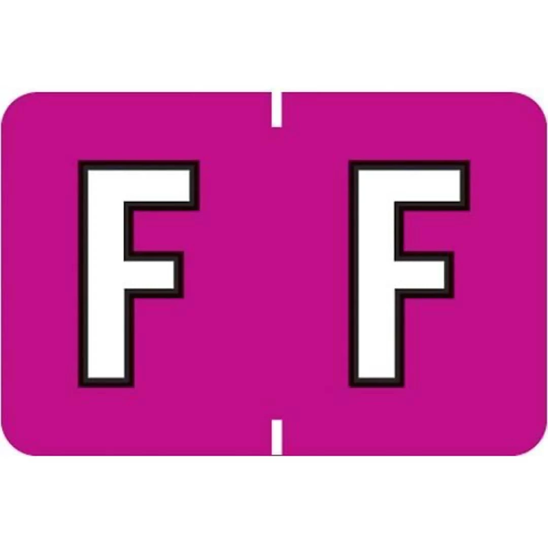 Medical Arts Press® Colwell Jewel Tone® Compatible Alpha Binder Sheet Labels; "F"