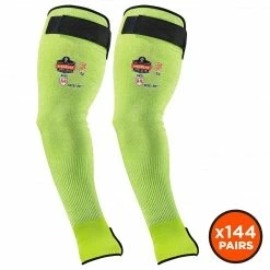 ProFlex By Ergodyne Ergodyne ProFlex 7941-PR Cut-Resistant Arm Sleeve, ANSI A4, Lime, 22 In, 144 Pairs (17949)