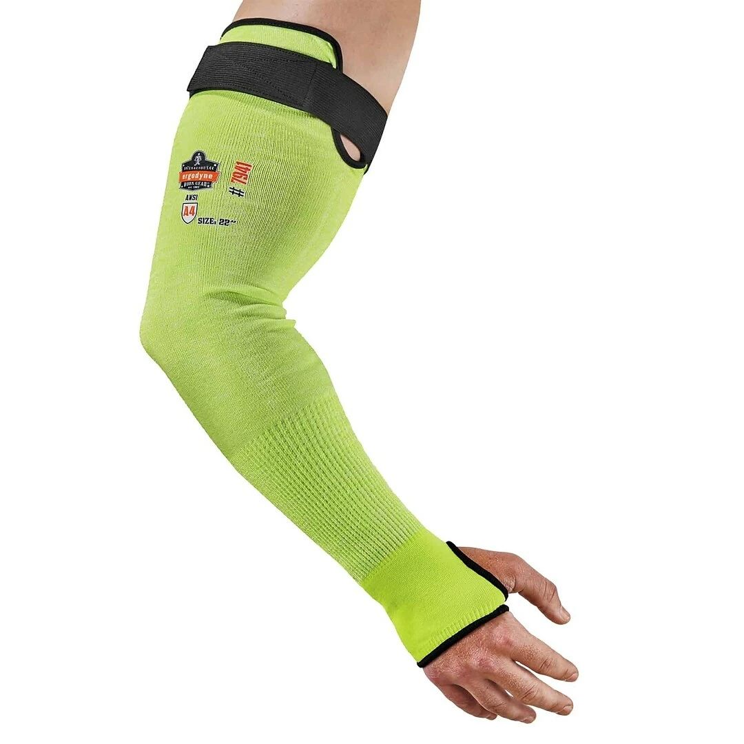 ProFlex By Ergodyne Ergodyne ProFlex 7941-PR Cut-Resistant Arm Sleeve, ANSI A4, Lime, 22 In, 144 Pairs (17949) - Image 2