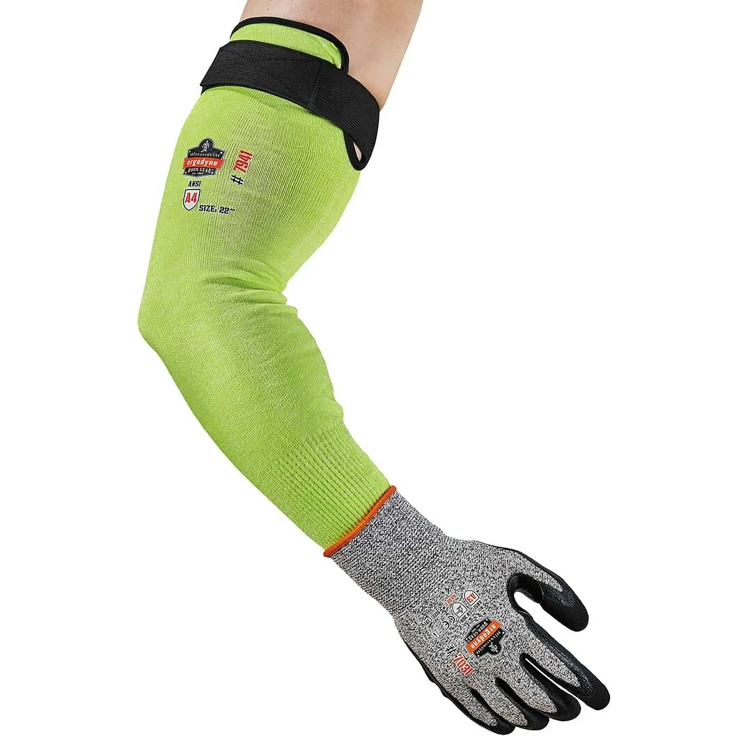 ProFlex By Ergodyne Ergodyne ProFlex 7941-PR Cut-Resistant Arm Sleeve, ANSI A4, Lime, 22 In, 144 Pairs (17949) - Image 5
