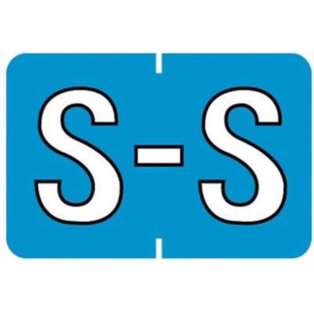 Medical Arts Press® Barkley® & Sycom® Compatible Alpha Sheet Style Labels, "S"