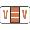 Medical Arts Press® Jeter® Compatible 5100 Series Alpha Sheet Labels; "V"