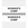 Medical Arts Press® Standard Preprinted Chart Divider Tabs; Worker's Comp, Gray