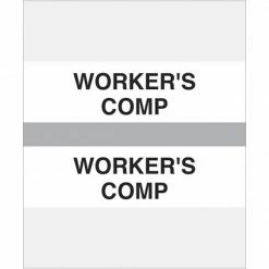Medical Arts Press® Standard Preprinted Chart Divider Tabs; Worker's Comp, Gray