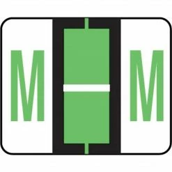 Medical Arts Press® TAB® Products Compatible Alpha Roll Labels, Letter M
