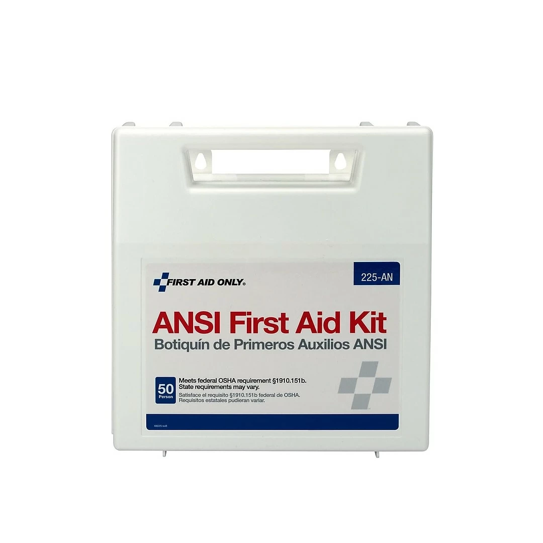 First Aid Only 196 Pc. First Aid Kit For 50 People (225-AN)