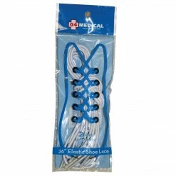 Fabrication Enterprises Elastic Shoe Laces, 2 Pair, White