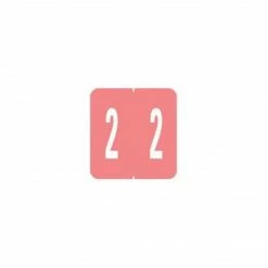 Medical Arts Press® GBS® Compatible 1900 Series Numeric Roll Labels; "2"