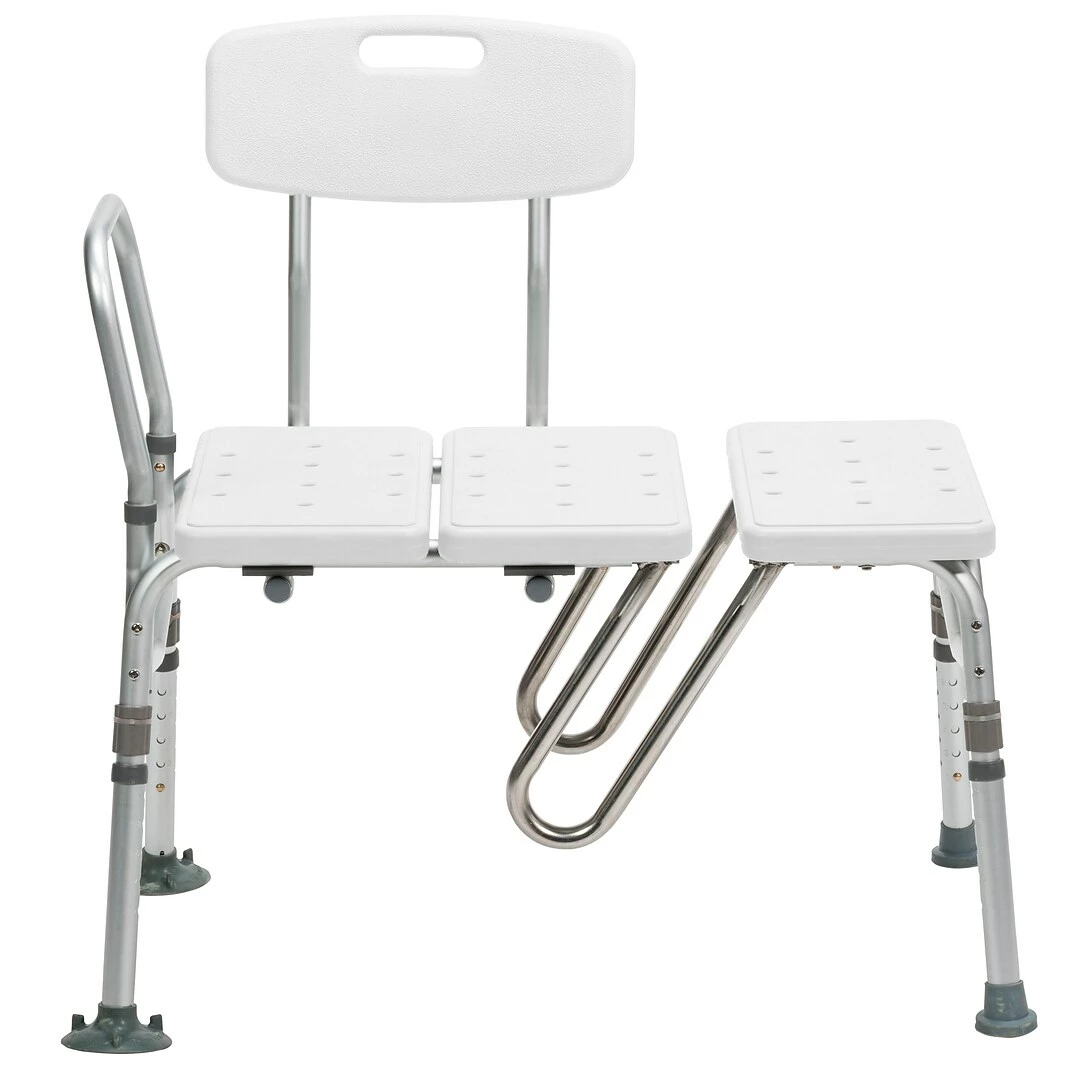 Drive Medical Splash Defense Transfer Bench With Curtain Guard Protection (RTL12032KDR) - Image 3