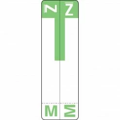Medical Arts Press® M And Z Name Labels, Light Green, Smead® Alpha-Z® Compatible