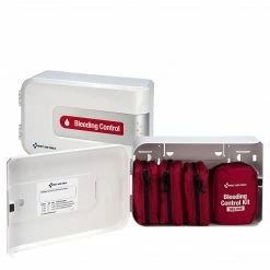 First Aid Only SmartCompliance Deluxe Pro 15 Pc First Aid Kit For Bleeding Control Station, 4 Kits (91143)