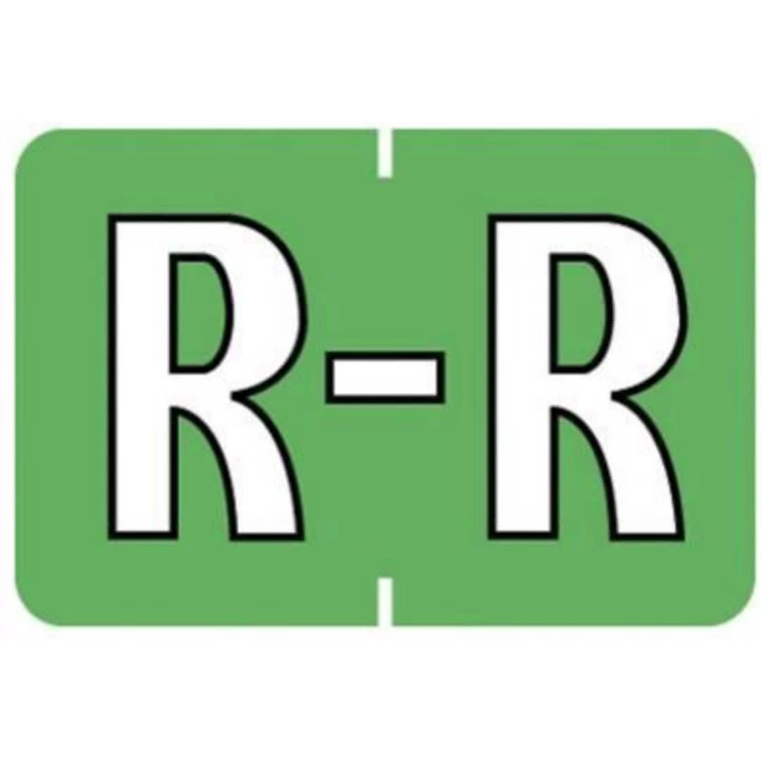 Medical Arts Press® Barkley® & Sycom® Compatible Alpha Sheet Style Labels, "R"