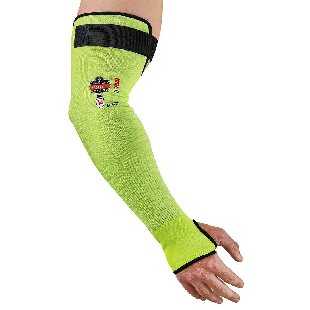 ProFlex By Ergodyne Ergodyne ProFlex 7941-PR Cut-Resistant Arm Sleeve, ANSI A4, Lime, 18 In, 144 Pairs (17947) - Image 2