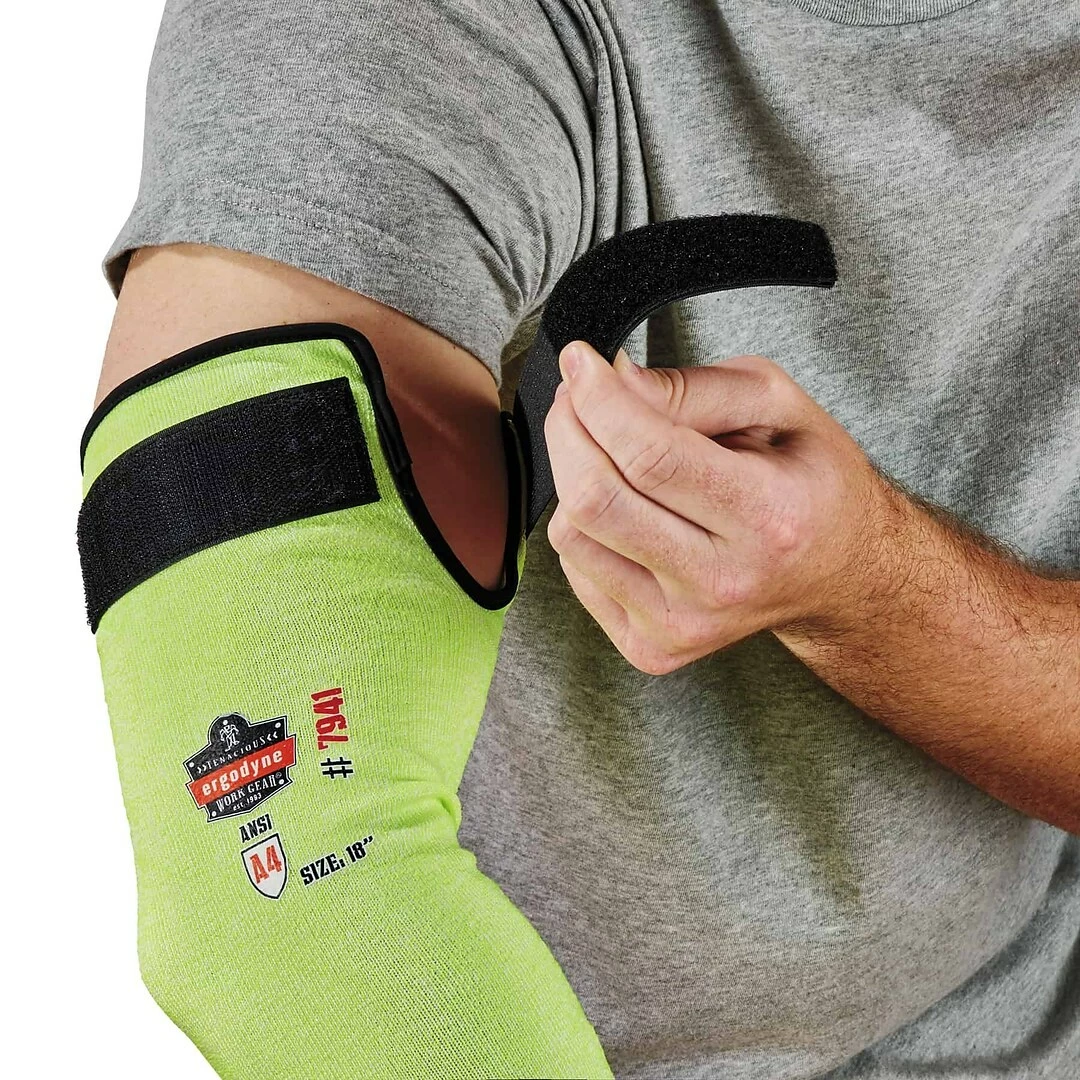ProFlex By Ergodyne Ergodyne ProFlex 7941-PR Cut-Resistant Arm Sleeve, ANSI A4, Lime, 18 In, 144 Pairs (17947) - Image 4