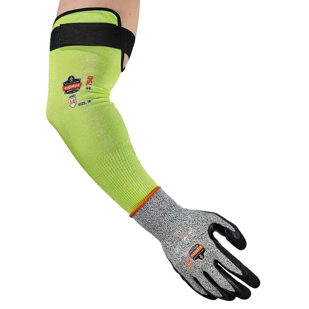 ProFlex By Ergodyne Ergodyne ProFlex 7941-PR Cut-Resistant Arm Sleeve, ANSI A4, Lime, 18 In, 144 Pairs (17947) - Image 5