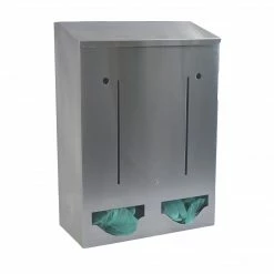 Omnimed Double Bulk PPE Dispensers, Stainless Steel (307022)
