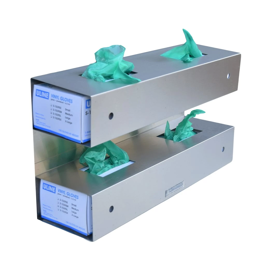 Omnimed Top Open Quad Glove Box Holder, Stainless Steel (305385) - Image 2