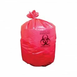 Heritage Bag Heritage 44 Gal. Biohazard Liners, Red, 50"L X 37"W, 75/Carton (A7450ZR)