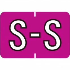 Medical Arts Press® Colwell Jewel Tone® Compatible Alpha Binder Sheet Labels; "S"