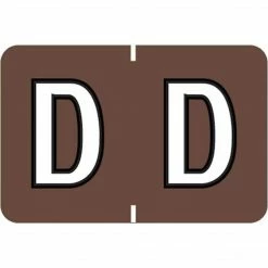 Medical Arts Press® Colwell Jewel Tone® Compatible Alpha Binder Sheet Labels; "D"
