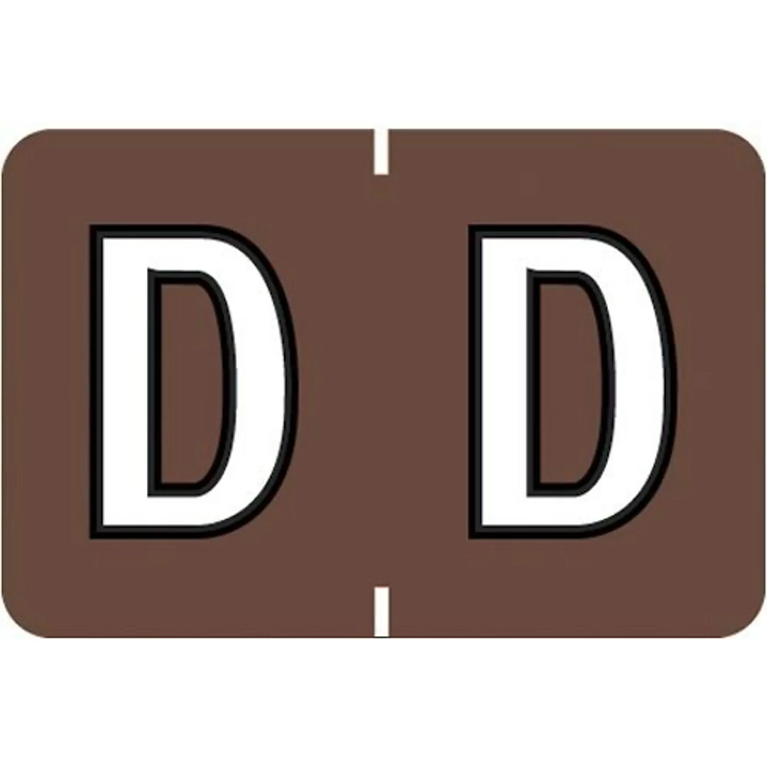 Medical Arts Press® Colwell Jewel Tone® Compatible Alpha Binder Sheet Labels; "D"