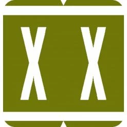 Medical Arts Press® GBS® Compatible 1900 Series Alpha Roll Labels; "X"