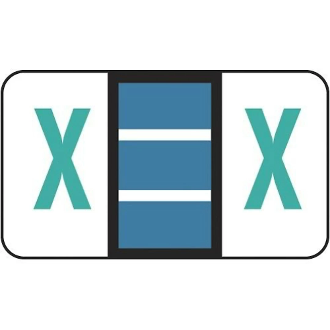 Medical Arts Press® Jeter® Compatible 5100 Series Alpha Roll Labels, "X"