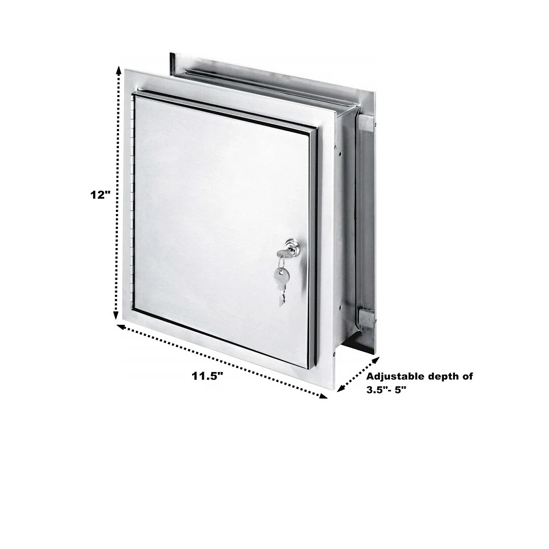 Omnimed Non-Sterile Pass-Thru Narcotic Cabinets 3.5"- 5" Wall Thickness, (181785) - Image 2