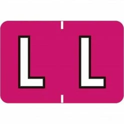 Medical Arts Press® Colwell Jewel Tone® Compatible Alpha Binder Sheet Labels; "L"