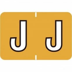 Medical Arts Press® Colwell Jewel Tone® Compatible Alpha Binder Sheet Labels; "J"