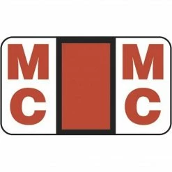 Medical Arts Press® Jeter® Compatible 5100 Series Alpha Sheet Labels; "Mc"