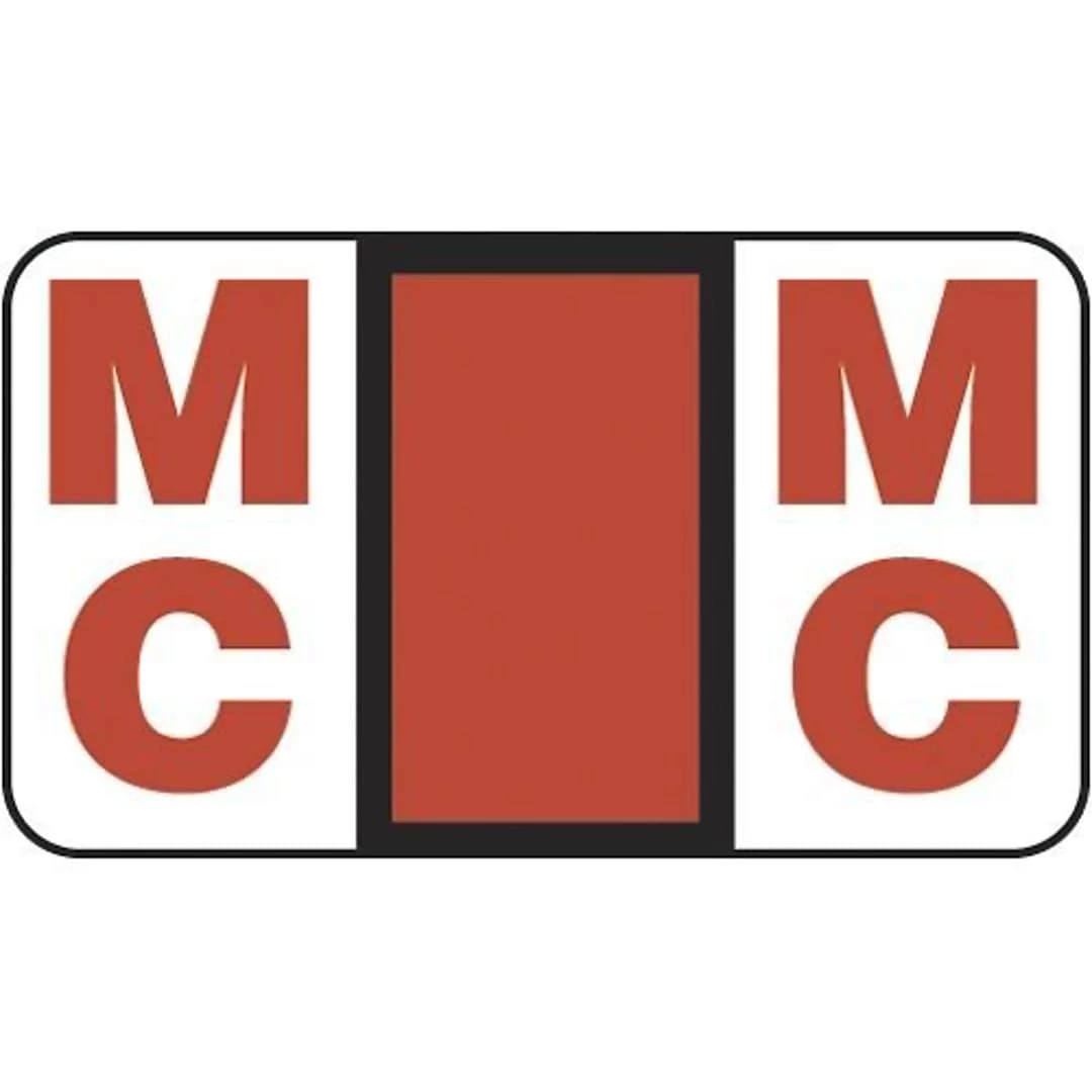 Medical Arts Press® Jeter® Compatible 5100 Series Alpha Sheet Labels; "Mc"