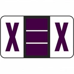 Medical Arts Press® POS® Systems Compatible 3300 Series Alpha Sheet Labels; "X"