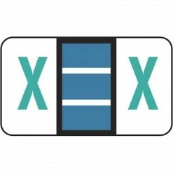 Medical Arts Press® Jeter® Compatible 5100 Series Alpha Sheet Labels; "X"