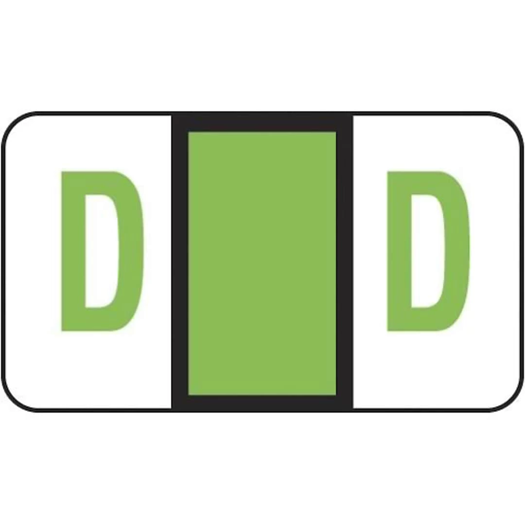 Medical Arts Press® Jeter® Compatible 5100 Series Alpha Sheet Labels; "D"