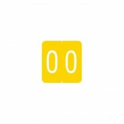 Medical Arts Press® GBS® Compatible 1900 Series Numeric Roll Labels; "0"