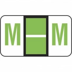 Medical Arts Press® Jeter® Compatible 5100 Series Alpha Sheet Labels; "M"