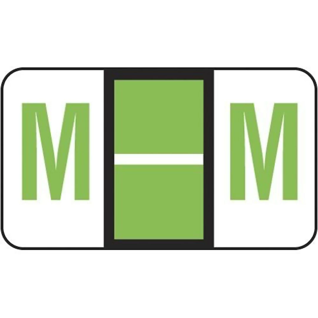Medical Arts Press® Jeter® Compatible 5100 Series Alpha Sheet Labels; "M"