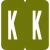 Unbranded Medical Arts Press® GBS® Compatible 1900 Series Alpha Roll Labels; "K"
