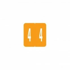 Medical Arts Press® GBS® Compatible 1900 Series Numeric Roll Labels; "4"