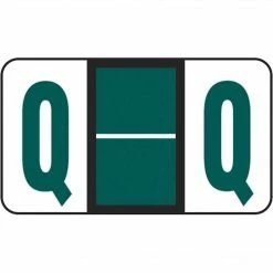 Medical Arts Press® POS® Systems Compatible 3300 Series Alpha Sheet Labels; "Q"