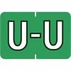 Medical Arts Press® Colwell Jewel Tone® Compatible Alpha Binder Sheet Labels; "U"
