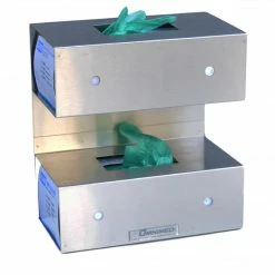 Omnimed Top Open Double Glove Box Holders, Stainless Steel (305385)