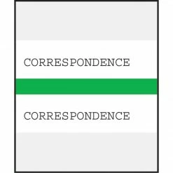 Medical Arts Press® Standard Preprinted Chart Divider Tabs; Correspondence, Green